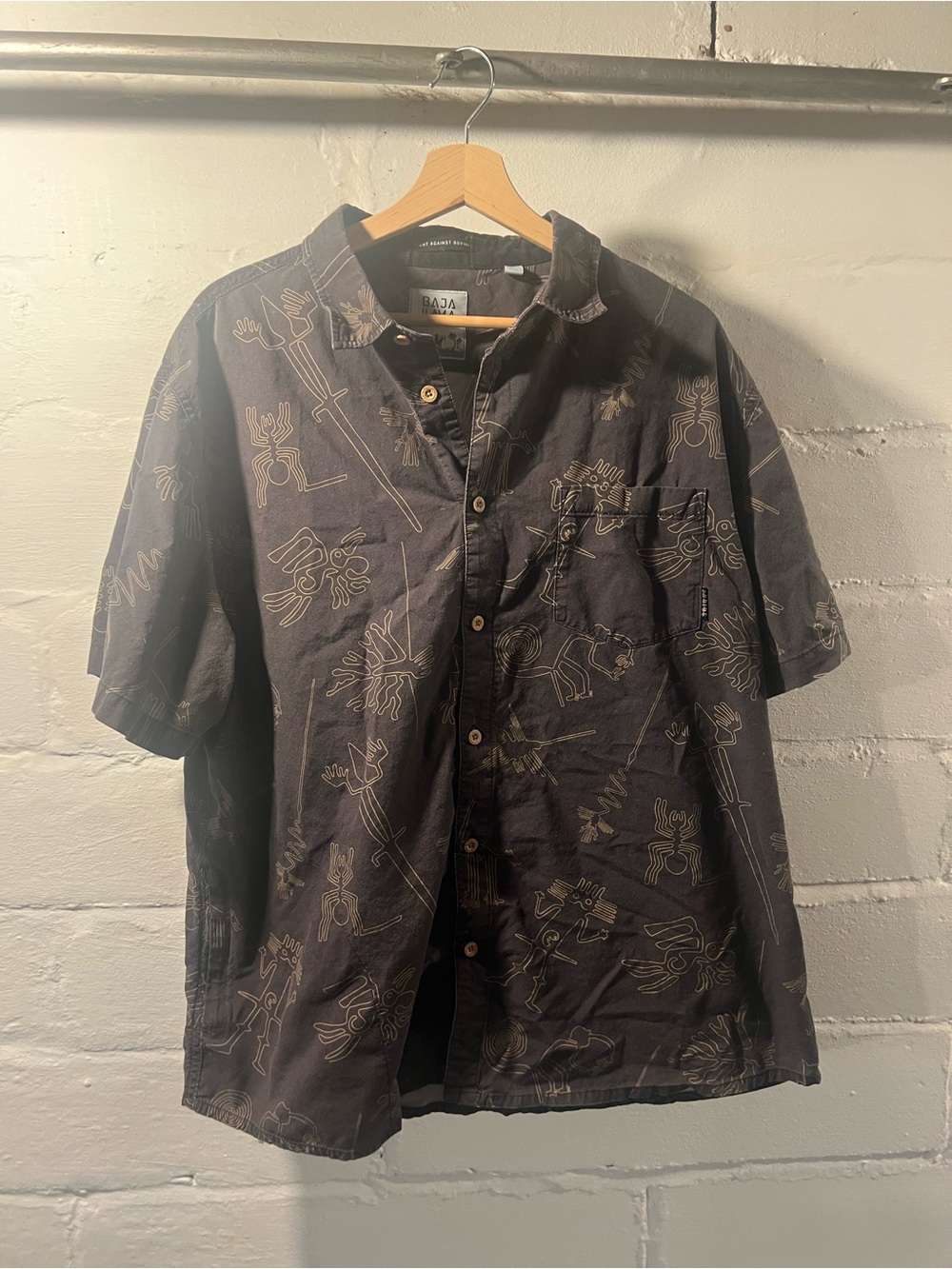 Baja Llama short sleeve button down 2XL